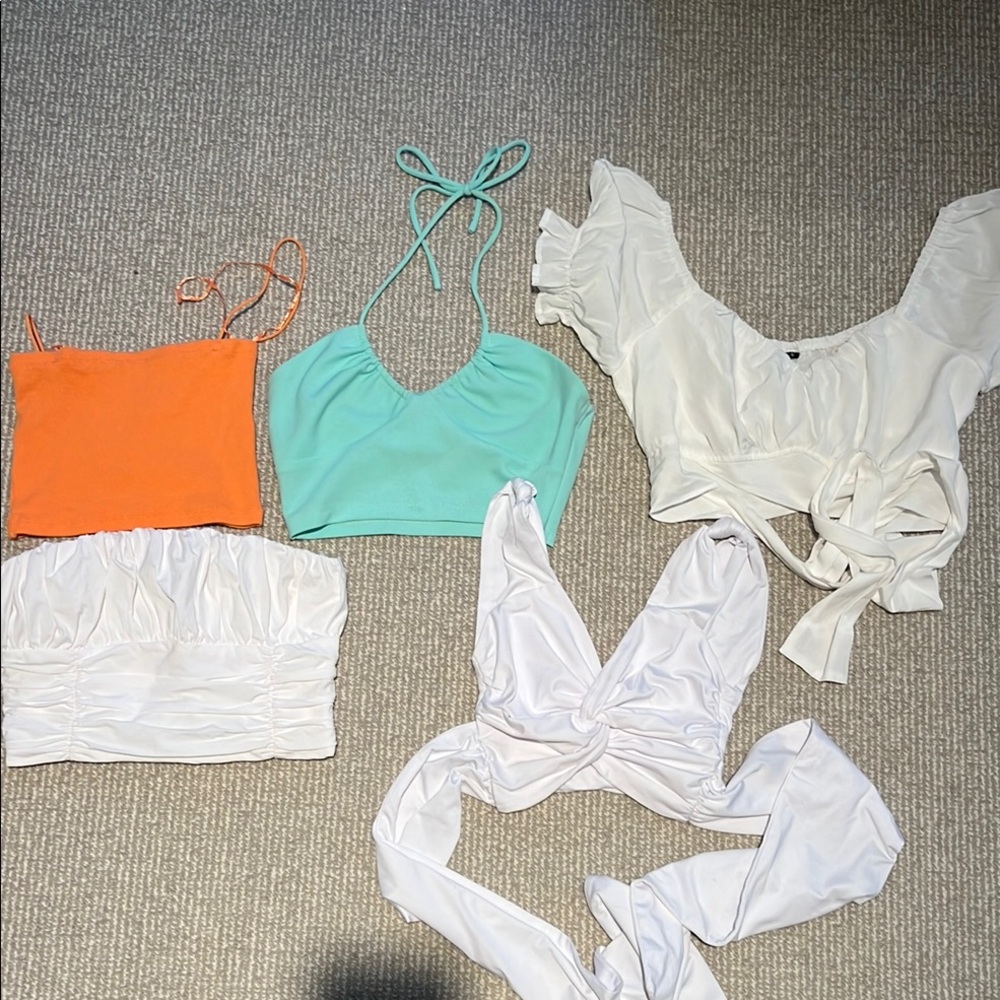 Colorful Crop Top - Collection (selling 5 together) 2 Zara, 1 princess  Polly